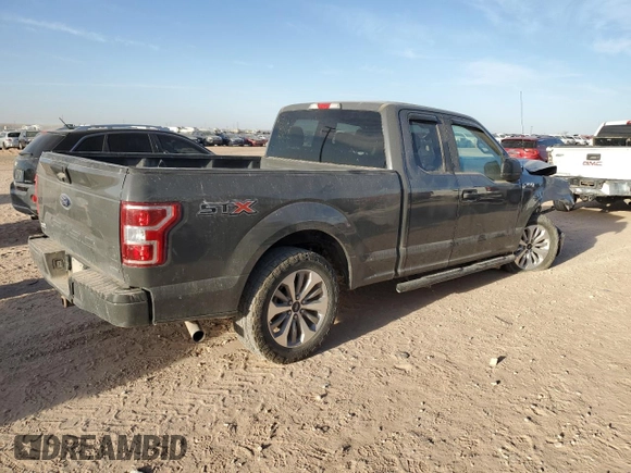 2018 Ford F-150 XL with VIN 1FTEX1CP9JFC00230, listed as a Copart auction lot 46915745 with Not provided miles and Salvage title. Bid and sale history available at DreamBid. Image 3.