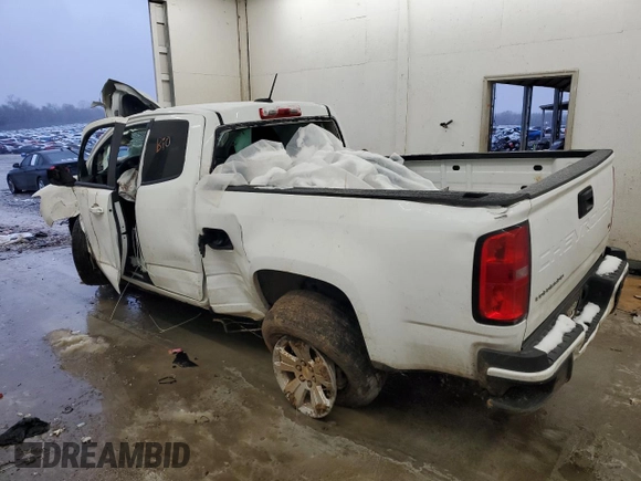 2021 Chevrolet Colorado 2WD LT with VIN 1GCHSCEA1M1282973, listed as a Copart auction lot 46109435 with Not provided miles and Salvage title. Bid and sale history available at DreamBid. Image 2.