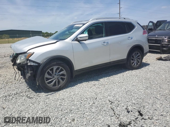 2016 Nissan Rogue SV with VIN 5N1AT2MT0GC743287, listed as a Copart auction lot 54707535 with 86,901 mi miles and Salvage Title. Bid and sale history available at DreamBid. Image 1.