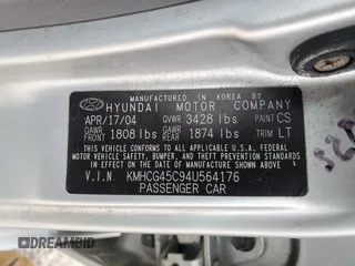 2004 Hyundai Accent GL with VIN KMHCG45C94U564176, listed as a Copart auction lot 82963944 with 454,400 mi miles and Salvage Title. Bid and sale history available at carsss.com. Image 14.