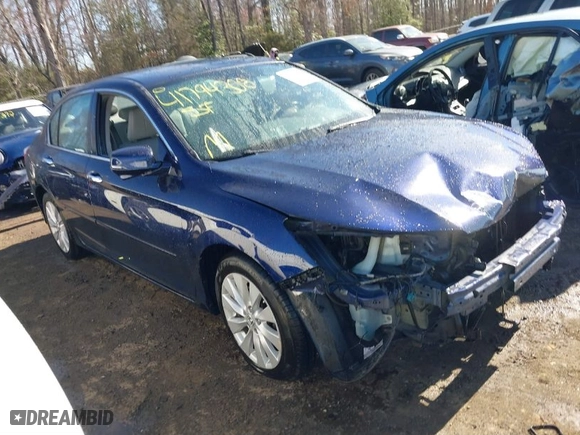 2014 Honda Accord Sedan EX-L with VIN 1HGCR3F84EA017940, listed as a IAAI auction lot 41794308 with 74,790 mi miles. Bid and sale history available at carsss.com. Image 1.