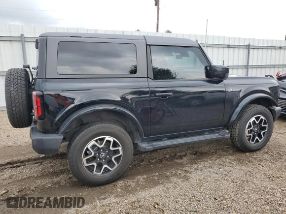 2023 Ford Bronco with VIN 1FMDE5AH4PLB13846, listed as a Copart auction lot 53741085 with 19,231 mi miles and Salvage title. Bid and sale history available at DreamBid. Image 3.