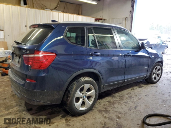 2011 BMW X3 28i with VIN 5UXWX5C5XBL700053, listed as a Copart auction lot 47085185 with 126,929 mi miles and Salvage Title. Bid and sale history available at carsss.com. Image 3.