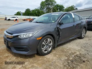 2017 Honda Civic LX z VIN 19XFC2F55HE214470, wystawiony jako Copart lot #57785675 z przebiegiem 81 862 mil mil oraz Szkoda całkowita • Salvage title. Historia ofert i sprzedaży dostępna na DreamBid. Obrazek 1.
