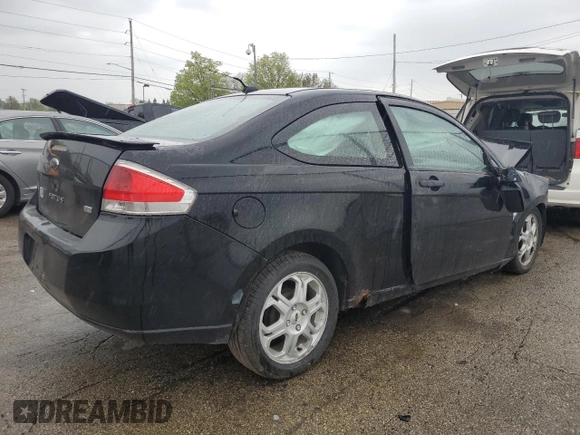 2008 Ford Focus SE with VIN 1FAHP33NX8W243675, listed as a Copart auction lot 53941115 with 0 mi miles and Salvage Title. Bid and sale history available at carsss.com. Image 3.