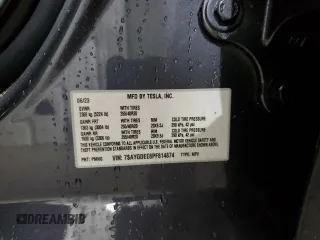 2023 Tesla Model Y Long Range z VIN 7SAYGDEE8PF814874, wystawiony jako Copart lot #56546365 z przebiegiem 20 919 mil mil oraz Szkoda całkowita • Salvage title. Historia ofert i sprzedaży dostępna na DreamBid. Obrazek 13.