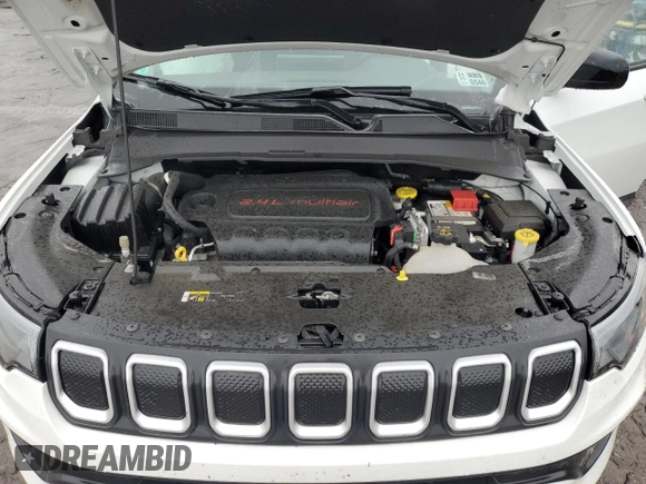 2022 Jeep Compass Latitude Lux с VIN 3C4NJDFB1NT153046, выставлен на аукционе Copart как лот 58092595 с пробегом 23 747 миль миль и Списание • Salvage title. История ставок и продаж доступна на DreamBid. Изображение 12.