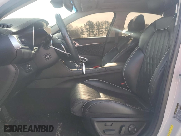 2020 Genesis G70 2.0T with VIN KMTG44LA8LU045281, listed as a Copart auction lot 88885995 with 68,222 mi miles and Salvage title. Bid and sale history available at DreamBid. Image 7.