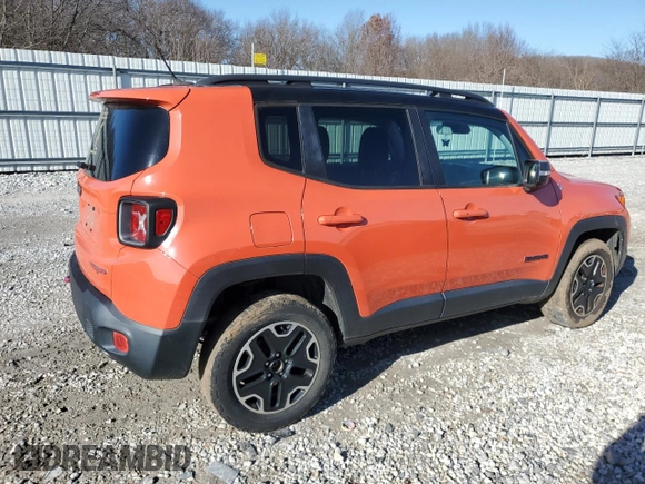 2017 Jeep Renegade Trailhawk с VIN ZACCJBCB0HPE90609, выставлен на аукционе Copart как лот 85801074 с пробегом 136 187 миль миль и Списание • Salvage title. История ставок и продаж доступна на DreamBid. Изображение 3.