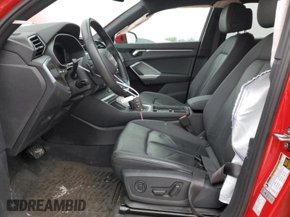 2022 Audi Q3 S line Premium Plus with VIN WA1EECF32N1147622, listed as a Copart auction lot 42111635 with 19,997 mi miles and Salvage Title. Bid and sale history available at carsss.com. Image 7.