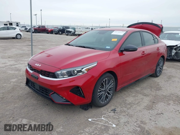 2024 Kia Forte GT-Line with VIN 3KPF54AD8RE800716, listed as a IAAI auction lot 41743373 with 9,667 mi miles. Bid and sale history available at carsss.com. Image 2.