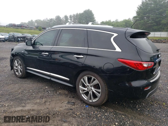 2015 Infiniti QX60 with VIN 5N1AL0MM6FC541632, listed as a Copart auction lot 62077105 with 123,164 mi miles and Salvage title. Bid and sale history available at DreamBid. Image 2.