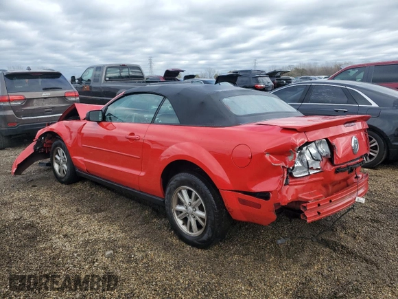 2007 Ford Mustang Deluxe with VIN 1ZVFT84N275312594, listed as a Copart auction lot 81361744 with Not Provided miles and Salvage Title. Bid and sale history available at carsss.com. Image 2.
