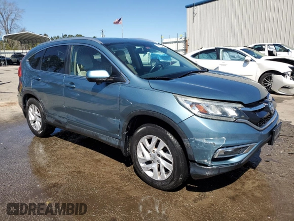 2015 Honda CR-V EX-L with VIN 2HKRM3H76FH531861, listed as a Copart auction lot 47818455 with 182,543 mi miles and Salvage Title. Bid and sale history available at DreamBid. Image 4.