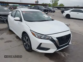 2022 Nissan Sentra SV z VIN 3N1AB8CV4NY209195, wystawiony jako IAAI lot #42065340 z przebiegiem 54 667 mil mil oraz . Historia ofert i sprzedaży dostępna na DreamBid. Obrazek 1.