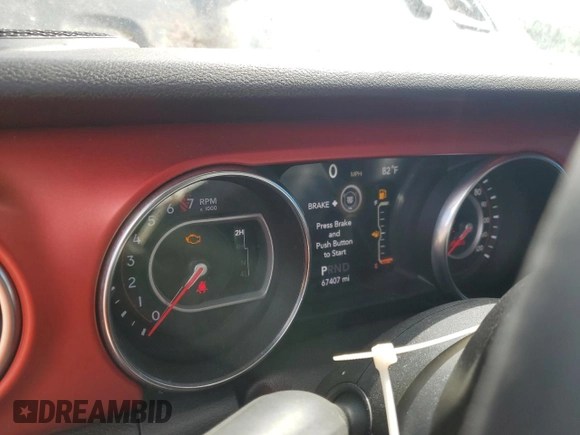 2019 Jeep Wrangler Unlimited Rubicon с VIN 1C4HJXFG8KW615070, выставлен на аукционе Copart как лот 53655795 с пробегом 67 407 миль миль и Списание • Salvage title. История ставок и продаж доступна на DreamBid. Изображение 9.