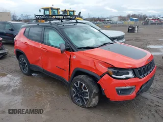 2021 Jeep Compass Trailhawk with VIN 3C4NJDDB6MT525269, listed as a IAAI auction lot 41591524 with 54,671 mi miles and . Bid and sale history available at DreamBid. Image 1.