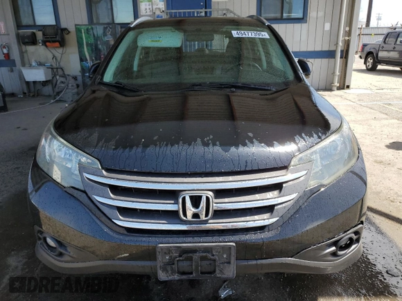 2014 Honda CR-V EX-L with VIN 2HKRM4H78EH668370, listed as a Copart auction lot 49477395 with 102,244 mi miles and Salvage Title. Bid and sale history available at carsss.com. Image 5.