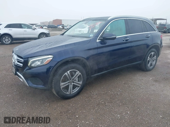 2019 Mercedes-Benz GLC with VIN WDC0G4JB6K1002622, listed as a IAAI auction lot 41647656 with 42,732 mi miles. Bid and sale history available at carsss.com. Image 2.