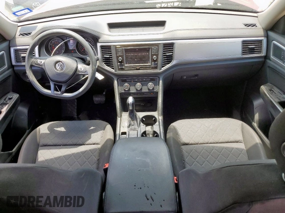 2018 Volkswagen Atlas S with VIN 1V2AP2CA9JC599351, listed as a Copart auction lot 58223485 with 69,527 mi miles and Salvage title. Bid and sale history available at DreamBid. Image 8.