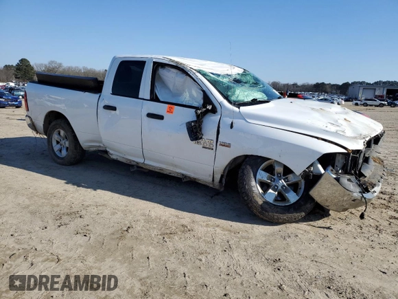 2019 Ram 1500 Classic Express with VIN 1C6RR6FT5KS723603, listed as a Copart auction lot 41662255 with 0 mi miles and Salvage Title. Bid and sale history available at carsss.com. Image 4.