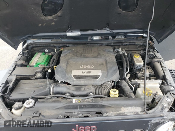 2017 Jeep Wrangler Unlimited Rubicon Recon with VIN 1C4HJWFG3HL729160, listed as a Copart auction lot 64184595 with 78,086 mi miles and Salvage title. Bid and sale history available at DreamBid. Image 12.