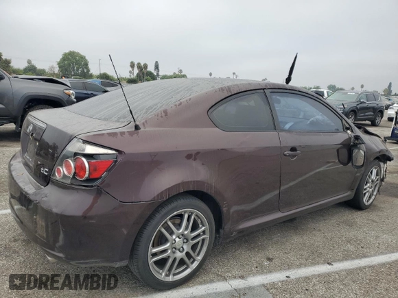 2008 Scion tC Spec with VIN JTKDE167380255713, listed as a Copart auction lot 67165324 with 0 mi miles and Salvage Title. Bid and sale history available at carsss.com. Image 3.