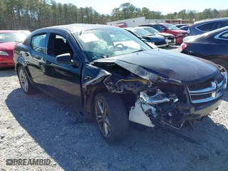 2013 Dodge Avenger SE V6 with VIN 1C3CDZAG4DN521480, listed as a IAAI auction lot 41797336 with 96,757 mi miles. Bid and sale history available at carsss.com. Image 1.