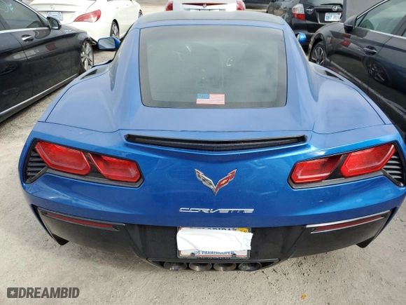 2014 Chevrolet Corvette Stingray 3LT with VIN 1G1YF2D79E5113792, listed as a Copart auction lot 74849564 with 0 mi miles and Non Repairable. Bid and sale history available at carsss.com. Image 6.