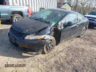 2012 Honda Civic Cpe LX with VIN 2HGFG3B51CH554925, listed as a IAAI auction lot 42122563 with 180,874 mi miles. Bid and sale history available at carsss.com. Image 2.