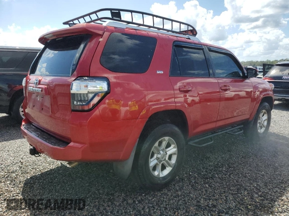 2018 Toyota 4Runner SR5 with VIN JTEBU5JR5J5535848, listed as a Copart auction lot 73885644 with Not Provided miles and Salvage Title. Bid and sale history available at DreamBid. Image 3.
