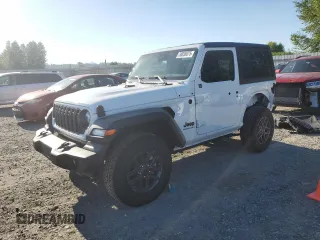 2025 Jeep Wrangler Sport S z VIN 1C4PJXAN3SW515427, wystawiony jako Copart lot #58036075 z przebiegiem 910 mil mil oraz Szkoda całkowita • Salvage title. Historia ofert i sprzedaży dostępna na DreamBid. Obrazek 1.