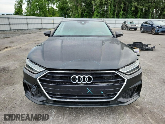2019 Audi A7 Prestige with VIN WAUV2BF26KN076166, listed as a Copart auction lot 56740575 with 55,438 mi miles and Salvage title. Bid and sale history available at DreamBid. Image 5.