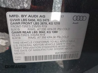 2018 Audi Q5 Premium with VIN WA1ANAFY1J2003708, listed as a IAAI auction lot 42116637 with 60,813 mi miles and . Bid and sale history available at DreamBid. Image 9.