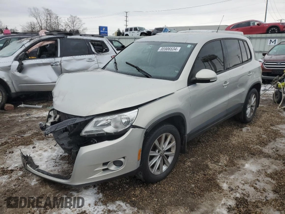 2011 Volkswagen Tiguan SEL with VIN WVGBV7AX3BW562761, listed as a Copart auction lot 85906534 with 84,635 mi miles and Salvage Title. Bid and sale history available at DreamBid. Image 1.