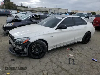 2020 Mercedes-Benz C 43 AMG with VIN W1KWF6EB5LR572872, listed as a Copart auction lot 42974735 with 28,249 mi miles and Salvage Title. Bid and sale history available at carsss.com. Image 1.