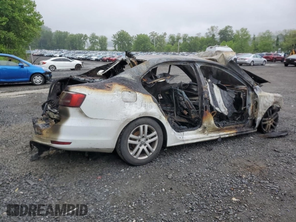 2015 Volkswagen Jetta S with VIN 3VW2K7AJ7FM354605, listed as a Copart auction lot 58767605 with Not provided miles and Non repairable. Bid and sale history available at DreamBid. Image 3.