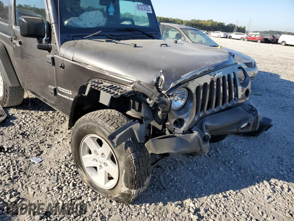 2017 Jeep Wrangler Willys Wheeler with VIN 1C4AJWAG6HL521623, listed as a Copart auction lot 61373722 with Not Provided miles and Salvage Title. Bid and sale history available at DreamBid. Image 9.