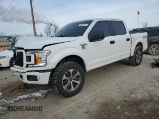 2019 Ford F-150 XL with VIN 1FTEW1E52KKF11344, listed as a Copart auction lot 45634535 with 89,411 mi miles and Salvage Title. Bid and sale history available at carsss.com. Image 1.