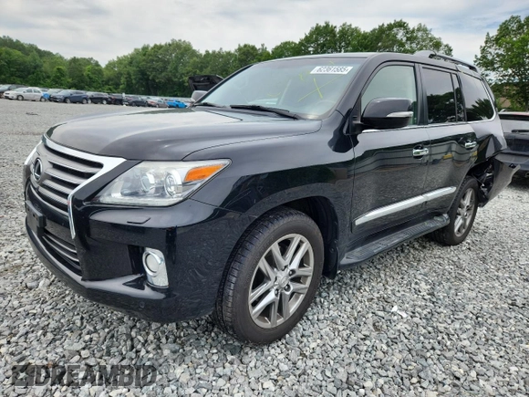2013 Lexus LX 570 with VIN JTJHY7AX8D4086816, listed as a Copart auction lot 62361585 with Not provided miles and Clean title. Bid and sale history available at DreamBid. Image 1.
