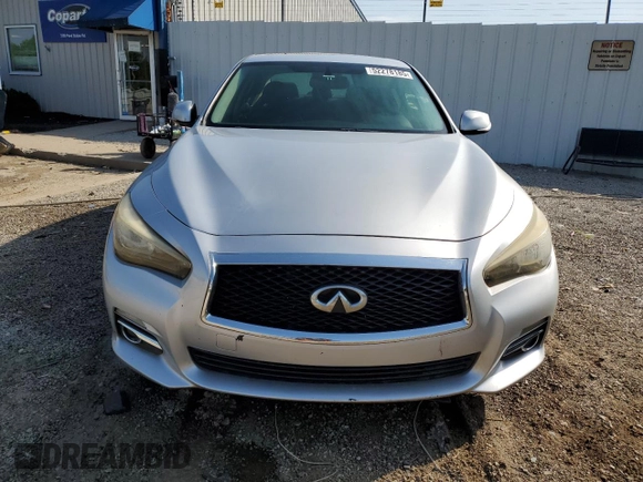 2014 Infiniti Q50 Premium with VIN JN1BV7AP4EM692488, listed as a Copart auction lot 52278185 with Not provided miles and Non repairable. Bid and sale history available at DreamBid. Image 5.