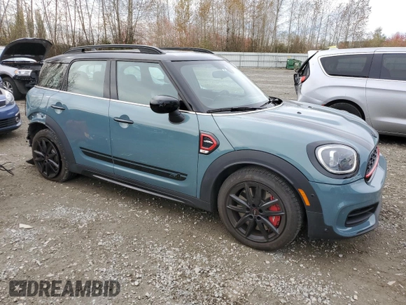 2024 MINI Countryman John Cooper Works with VIN WMZ33BS06R3R87177, listed as a Copart auction lot 77882644 with 8,447 mi miles and Salvage title. Bid and sale history available at DreamBid. Image 4.