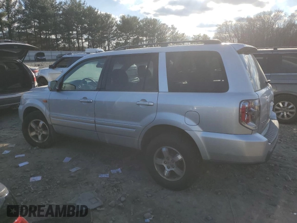 2006 Honda Pilot EX-L with VIN 2HKYF18786H544413, listed as a Copart auction lot 82155654 with 80,434 mi miles and Salvage Title. Bid and sale history available at DreamBid. Image 2.
