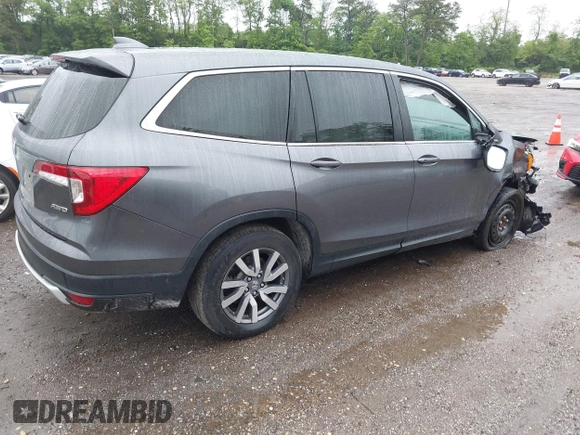 2021 Honda Pilot EX-L with VIN 5FNYF6H5XMB048102, listed as a IAAI auction lot 42346372 with 45,042 mi miles and . Bid and sale history available at DreamBid. Image 4.