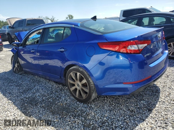 2013 Kia Optima SX with VIN 5XXGR4A66DG227910, listed as a Copart auction lot 61357605 with Not provided miles and Non repairable. Bid and sale history available at DreamBid. Image 2.