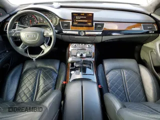 2016 Audi A8 Sport with VIN WAU43AFD3GN010024, listed as a Copart auction lot 47656285 with 88,264 mi miles and Salvage title. Bid and sale history available at DreamBid. Image 8.