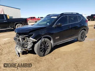 2017 Nissan Rogue SV with VIN 5N1AT2MT8HC758024, listed as a Copart auction lot 47753495 with 104,751 mi miles and Salvage Title. Bid and sale history available at carsss.com. Image 1.