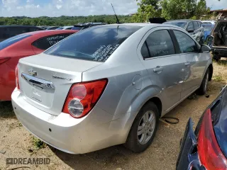 2012 Chevrolet Sonic LT with VIN 1G1JC5SH7C4136384, listed as a Copart auction lot 82845654 with 0 mi miles and Salvage Title. Bid and sale history available at carsss.com. Image 3.