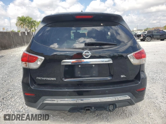 2014 Nissan Pathfinder SL with VIN 5N1AR2MNXEC645039, listed as a Copart auction lot 53368885 with 100,992 mi miles and Salvage Title. Bid and sale history available at DreamBid. Image 6.