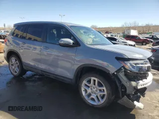 2024 Honda Passport EX-L z VIN 5FNYF8H56RB003516, wystawiony jako Copart lot #46189775 z przebiegiem 18 419 mil mil oraz Szkody całkowita. Historia ofert i sprzedaży dostępna na DreamBid. Obrazek 4.